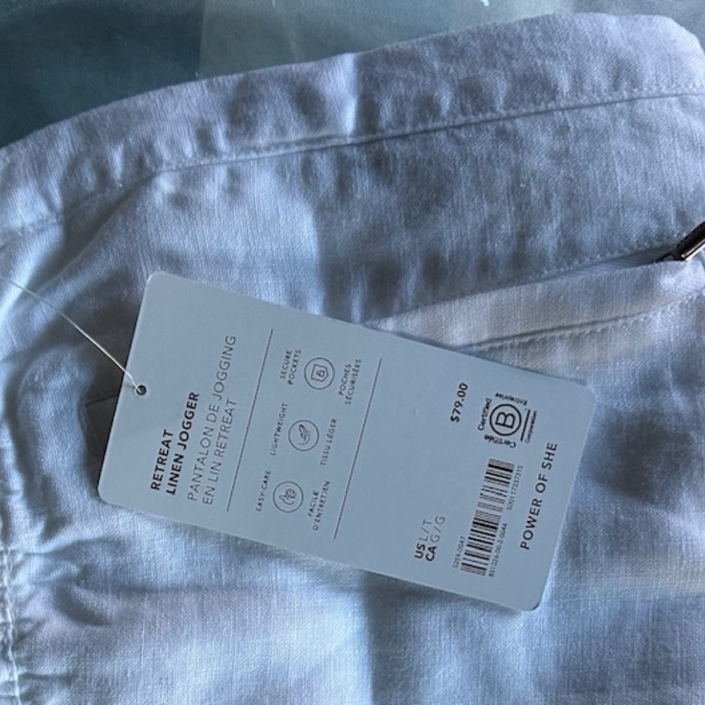 Athleta Retreat Linen High Rise Jogger - NWT